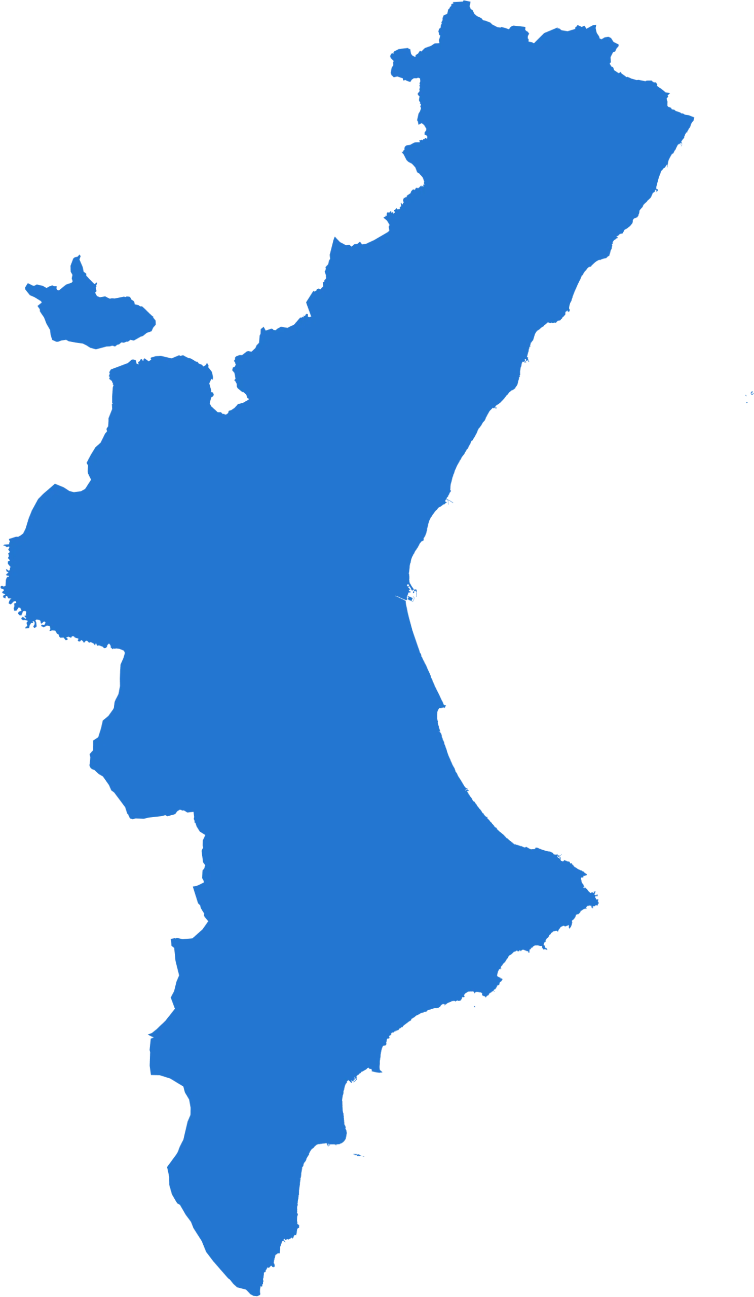 Mapa de la Comunidad Valenciana